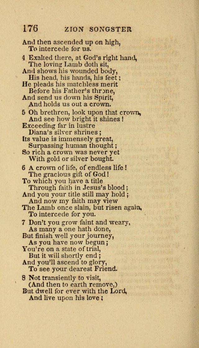 The Zion Songster: a Collection of Hymns and Spiritual Songs, Generally Sung at Camp and Prayer Meetings, and in Revivals or Religion  (95th ed.) page 183