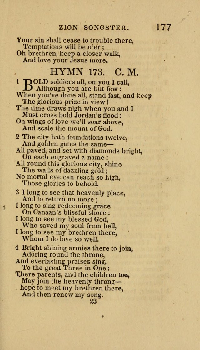 The Zion Songster: a Collection of Hymns and Spiritual Songs, Generally Sung at Camp and Prayer Meetings, and in Revivals or Religion  (95th ed.) page 184