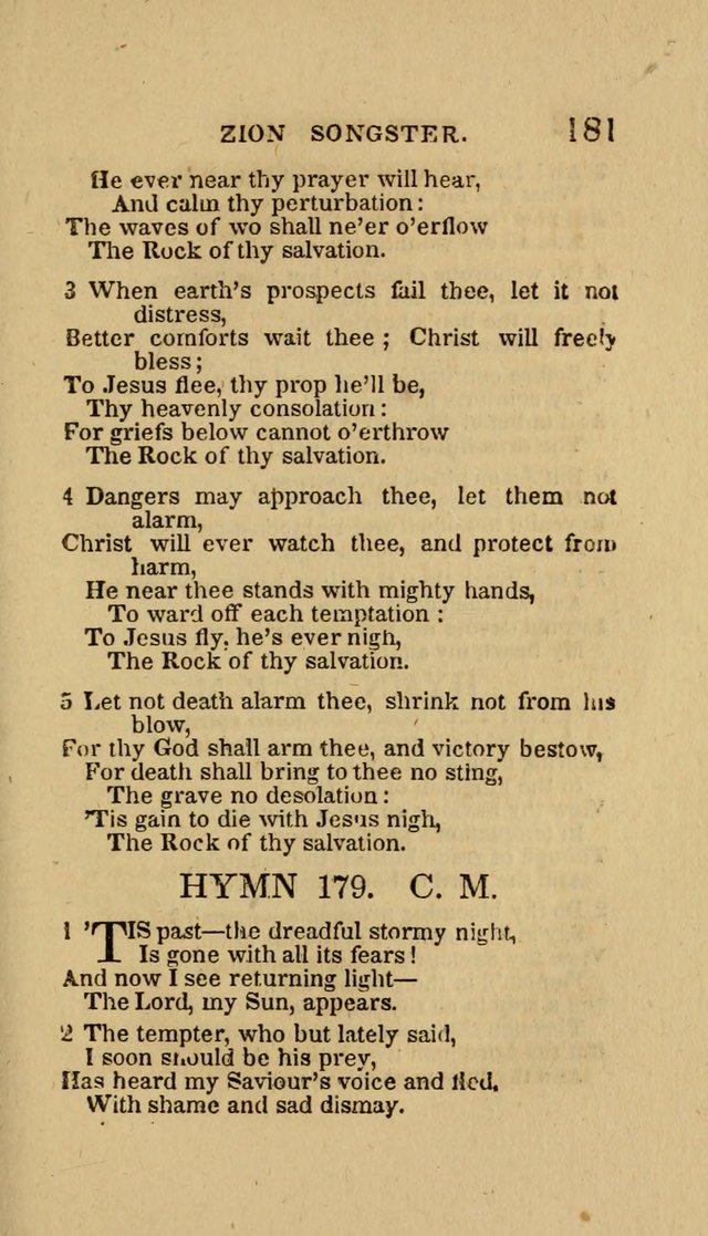 The Zion Songster: a Collection of Hymns and Spiritual Songs, Generally Sung at Camp and Prayer Meetings, and in Revivals or Religion  (95th ed.) page 188