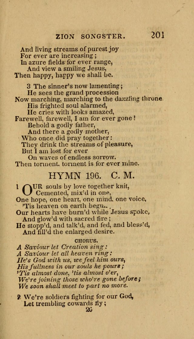 The Zion Songster: a Collection of Hymns and Spiritual Songs, Generally Sung at Camp and Prayer Meetings, and in Revivals or Religion  (95th ed.) page 208