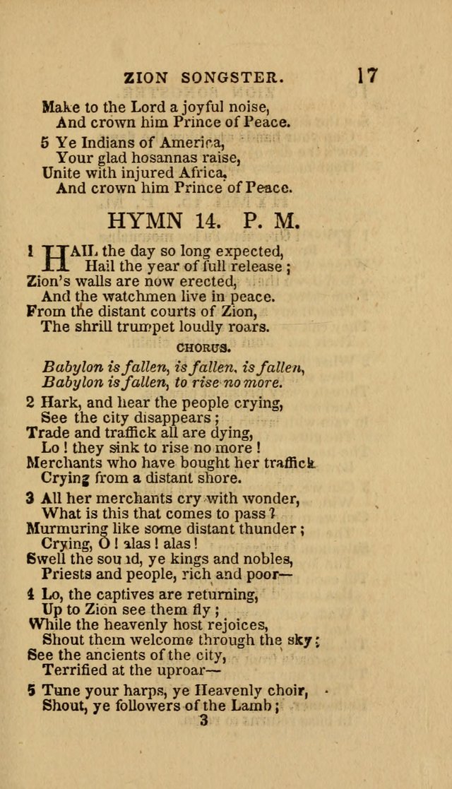 The Zion Songster: a Collection of Hymns and Spiritual Songs, Generally Sung at Camp and Prayer Meetings, and in Revivals or Religion  (95th ed.) page 24