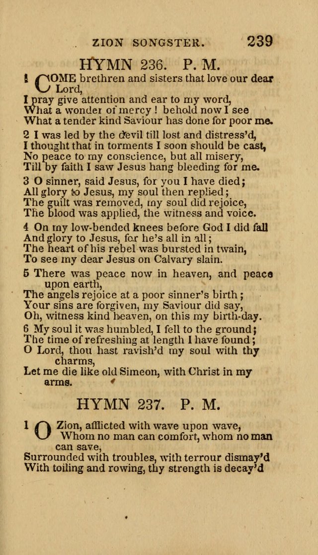 The Zion Songster: a Collection of Hymns and Spiritual Songs, Generally Sung at Camp and Prayer Meetings, and in Revivals or Religion  (95th ed.) page 246