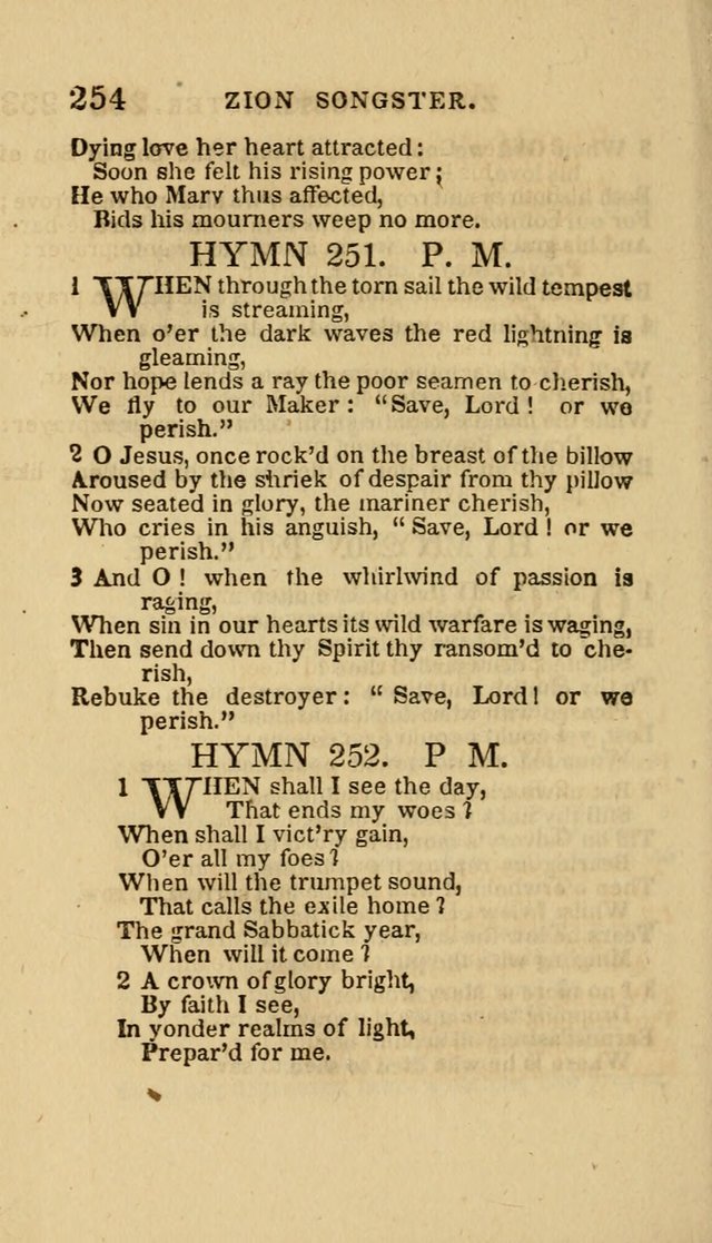 The Zion Songster: a Collection of Hymns and Spiritual Songs, Generally Sung at Camp and Prayer Meetings, and in Revivals or Religion  (95th ed.) page 261