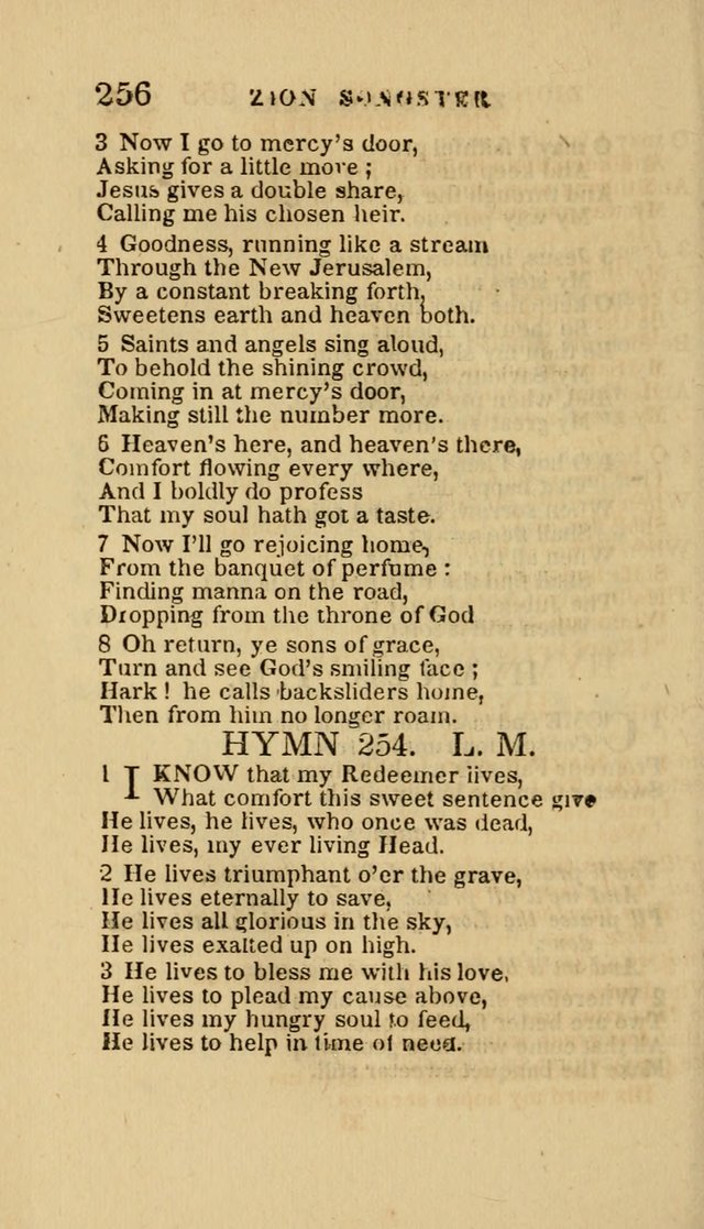 The Zion Songster: a Collection of Hymns and Spiritual Songs, Generally Sung at Camp and Prayer Meetings, and in Revivals or Religion  (95th ed.) page 263