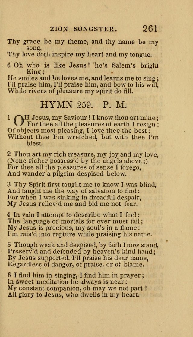 The Zion Songster: a Collection of Hymns and Spiritual Songs, Generally Sung at Camp and Prayer Meetings, and in Revivals or Religion  (95th ed.) page 268