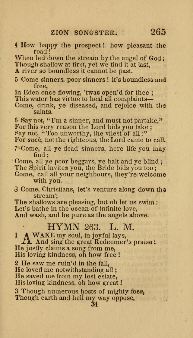 The Zion Songster: a Collection of Hymns and Spiritual Songs, Generally Sung at Camp and Prayer Meetings, and in Revivals or Religion  (95th ed.) page 272