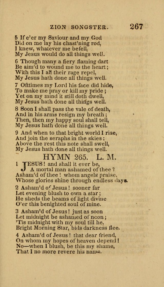 The Zion Songster: a Collection of Hymns and Spiritual Songs, Generally Sung at Camp and Prayer Meetings, and in Revivals or Religion  (95th ed.) page 274