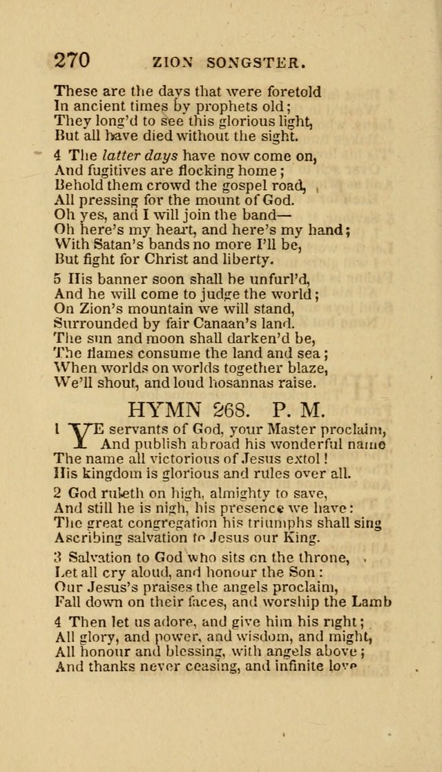 The Zion Songster: a Collection of Hymns and Spiritual Songs, Generally Sung at Camp and Prayer Meetings, and in Revivals or Religion  (95th ed.) page 277