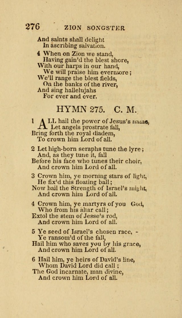 The Zion Songster: a Collection of Hymns and Spiritual Songs, Generally Sung at Camp and Prayer Meetings, and in Revivals or Religion  (95th ed.) page 283