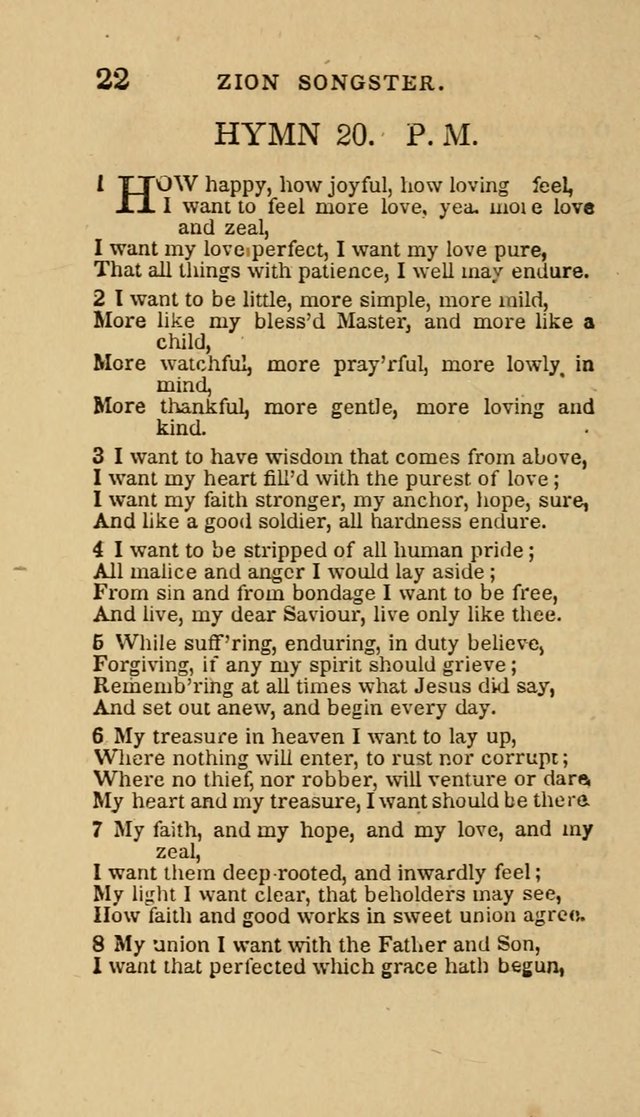 The Zion Songster: a Collection of Hymns and Spiritual Songs, Generally Sung at Camp and Prayer Meetings, and in Revivals or Religion  (95th ed.) page 29