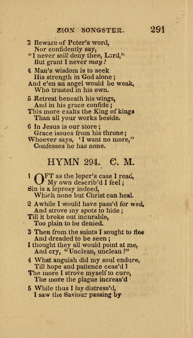 The Zion Songster: a Collection of Hymns and Spiritual Songs, Generally Sung at Camp and Prayer Meetings, and in Revivals or Religion  (95th ed.) page 298