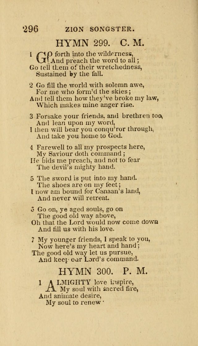 The Zion Songster: a Collection of Hymns and Spiritual Songs, Generally Sung at Camp and Prayer Meetings, and in Revivals or Religion  (95th ed.) page 303