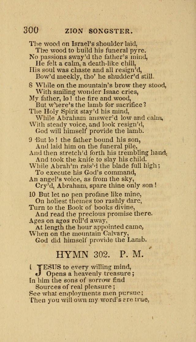 The Zion Songster: a Collection of Hymns and Spiritual Songs, Generally Sung at Camp and Prayer Meetings, and in Revivals or Religion  (95th ed.) page 307