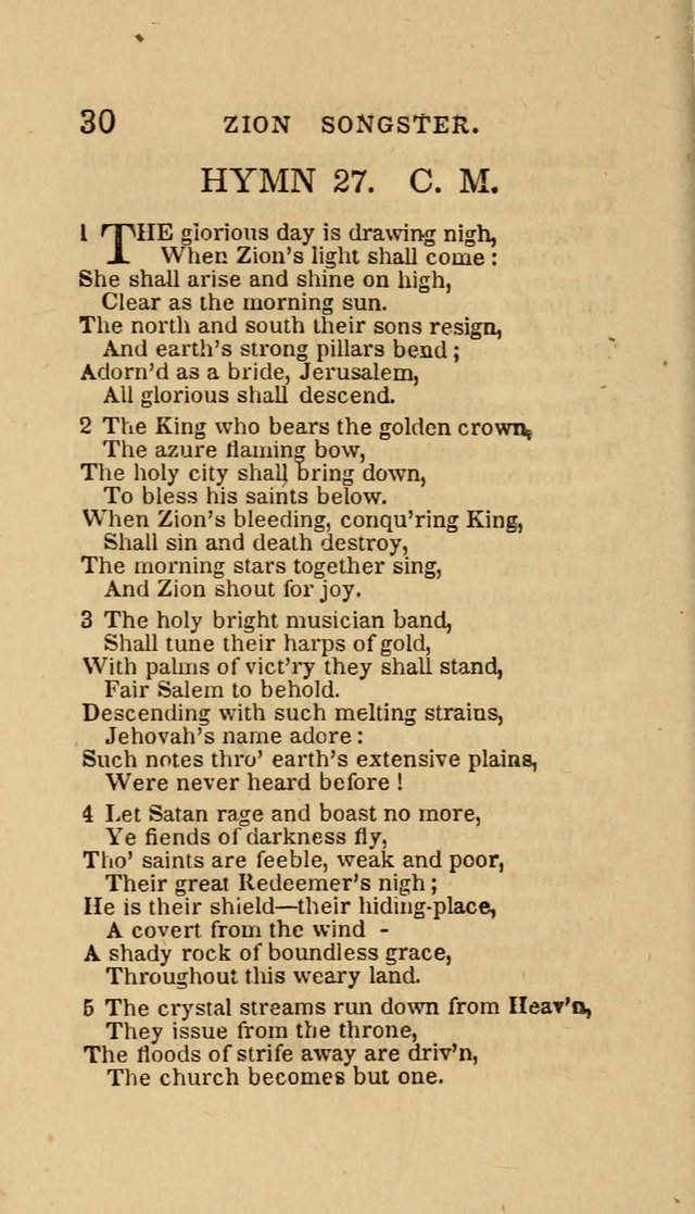 The Zion Songster: a Collection of Hymns and Spiritual Songs, Generally Sung at Camp and Prayer Meetings, and in Revivals or Religion  (95th ed.) page 37