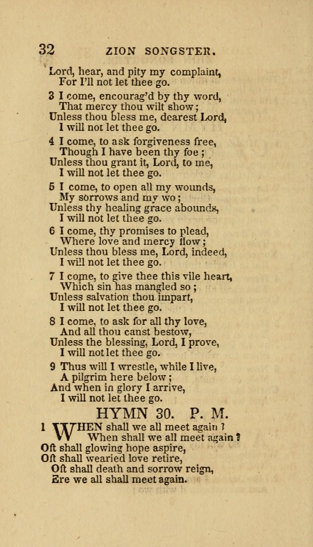 The Zion Songster: a Collection of Hymns and Spiritual Songs, Generally Sung at Camp and Prayer Meetings, and in Revivals or Religion  (95th ed.) page 39