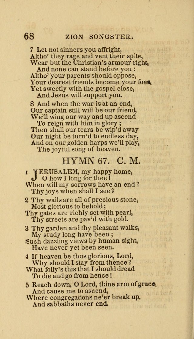 The Zion Songster: a Collection of Hymns and Spiritual Songs, Generally Sung at Camp and Prayer Meetings, and in Revivals or Religion  (95th ed.) page 75