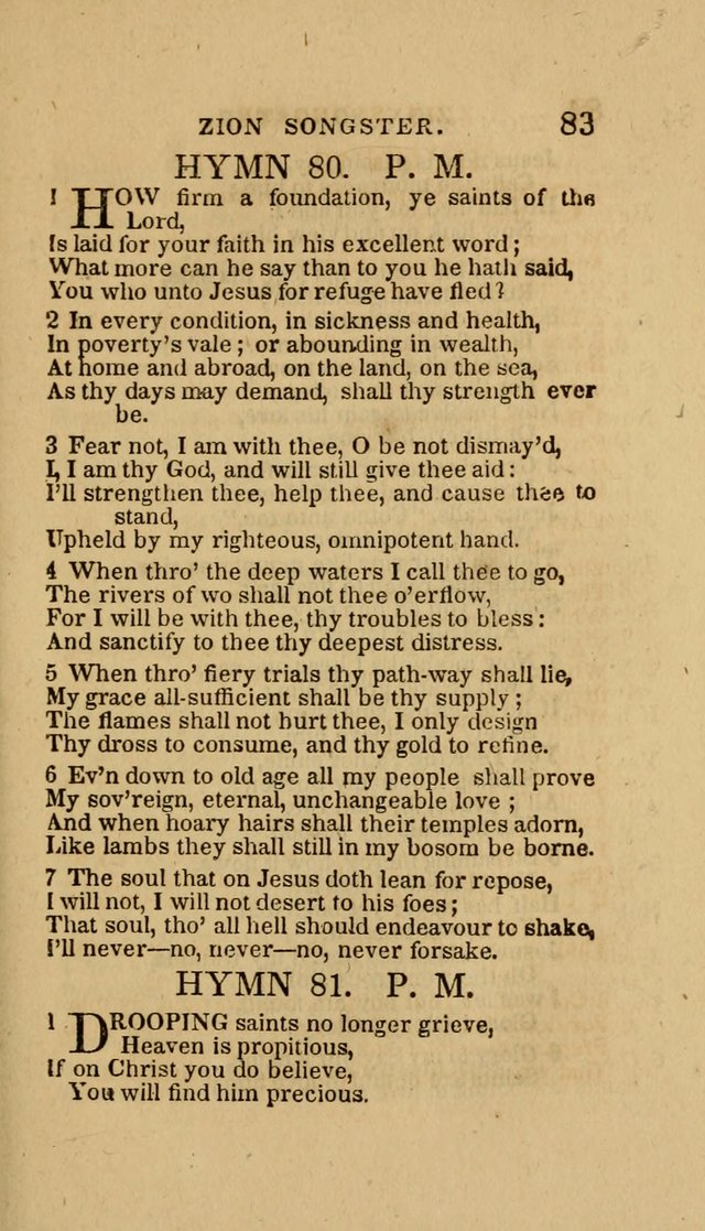 The Zion Songster: a Collection of Hymns and Spiritual Songs, Generally Sung at Camp and Prayer Meetings, and in Revivals or Religion  (95th ed.) page 90