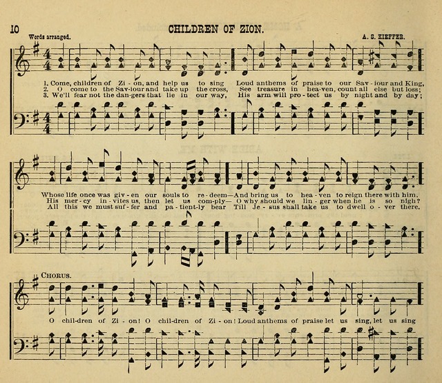 The Zion Songster Nos. 1 and 2 Combined: for Sabbath Schools page 10