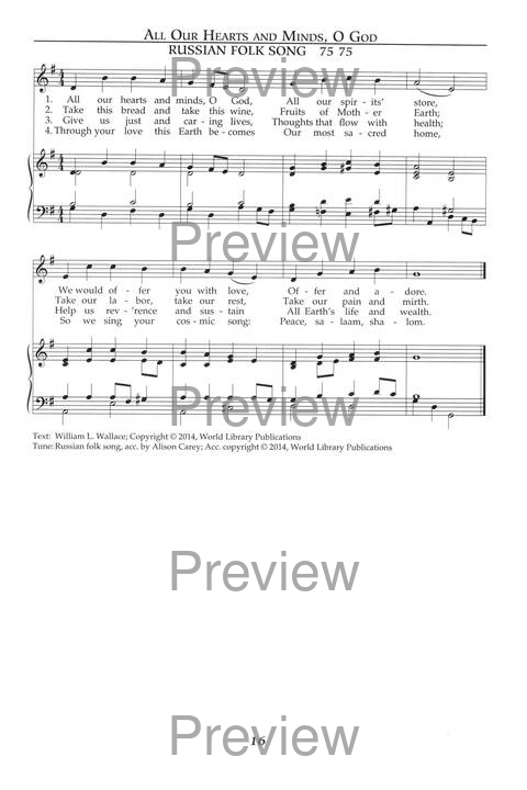 Singing the Sacred: psalms, hymns, and spiritual songs (Vol. 2) page 16