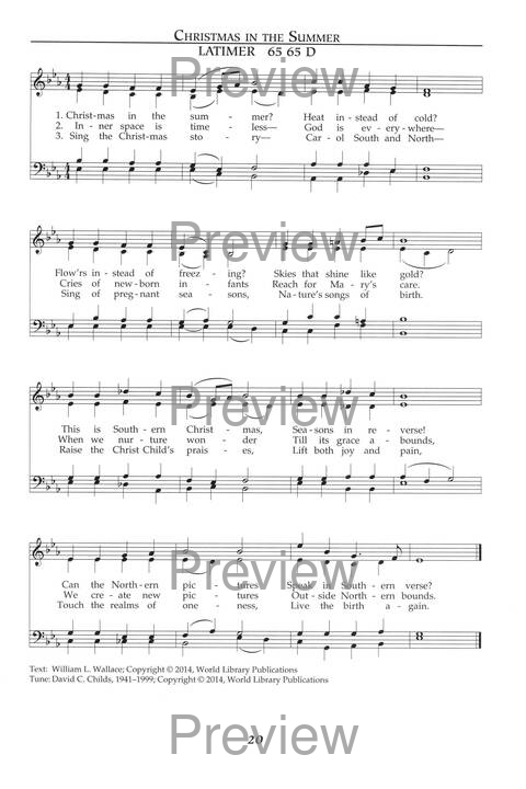 Singing the Sacred: psalms, hymns, and spiritual songs (Vol. 2) page 20